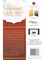 Explanation of the Important Lessons for Every Muslim by Shaykh Abdur-Razaaq Al-Badr PB